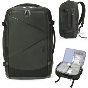 30L Flight Approved Water-Resistant Travel Backpack for Men & Women - Green